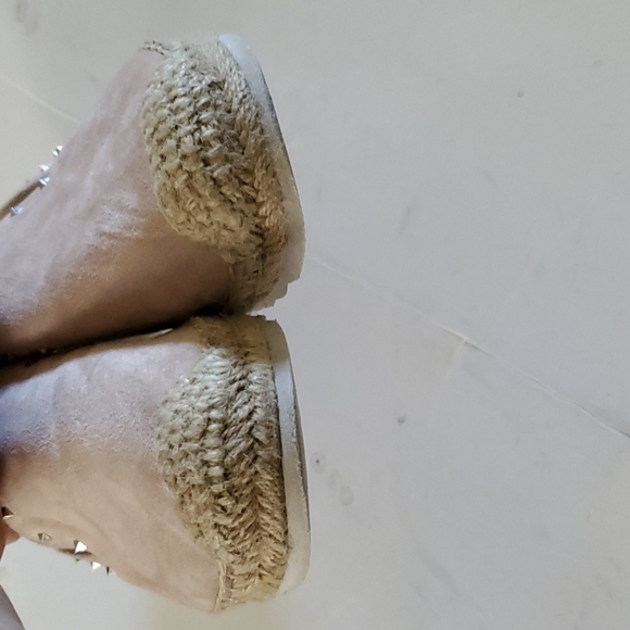 Marc Fisher Chequer Espadrille Slip-Ons With Studs Size 7M - Picture 6 of 9